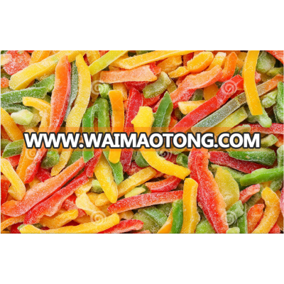 IQF Style and Stick Shape frozen mix pepper fresh vegetables